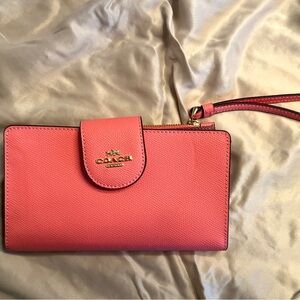 Coach Tech Wallet / Phone Wallet in Pink